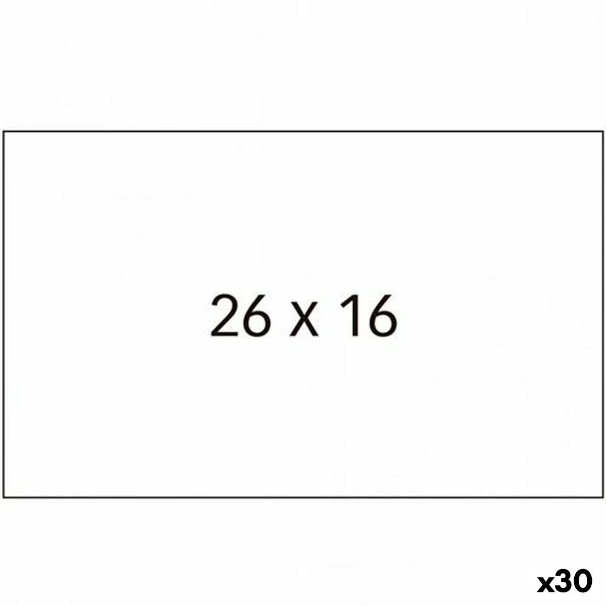 Rollo de Etiquetas Apli Blanco 26 x 16 mm 6 Piezas (30 unidades)