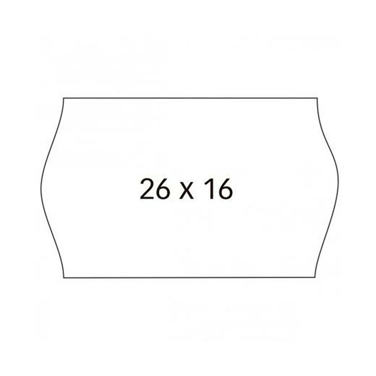 Rollo de Etiquetas Blanco 26 x 16 cm (36 Unidades)