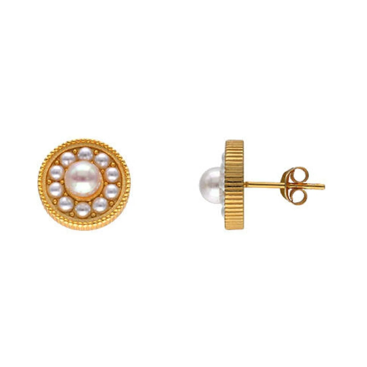 Pendientes Majorica 17732.01.1.E00.906.1 Dorado