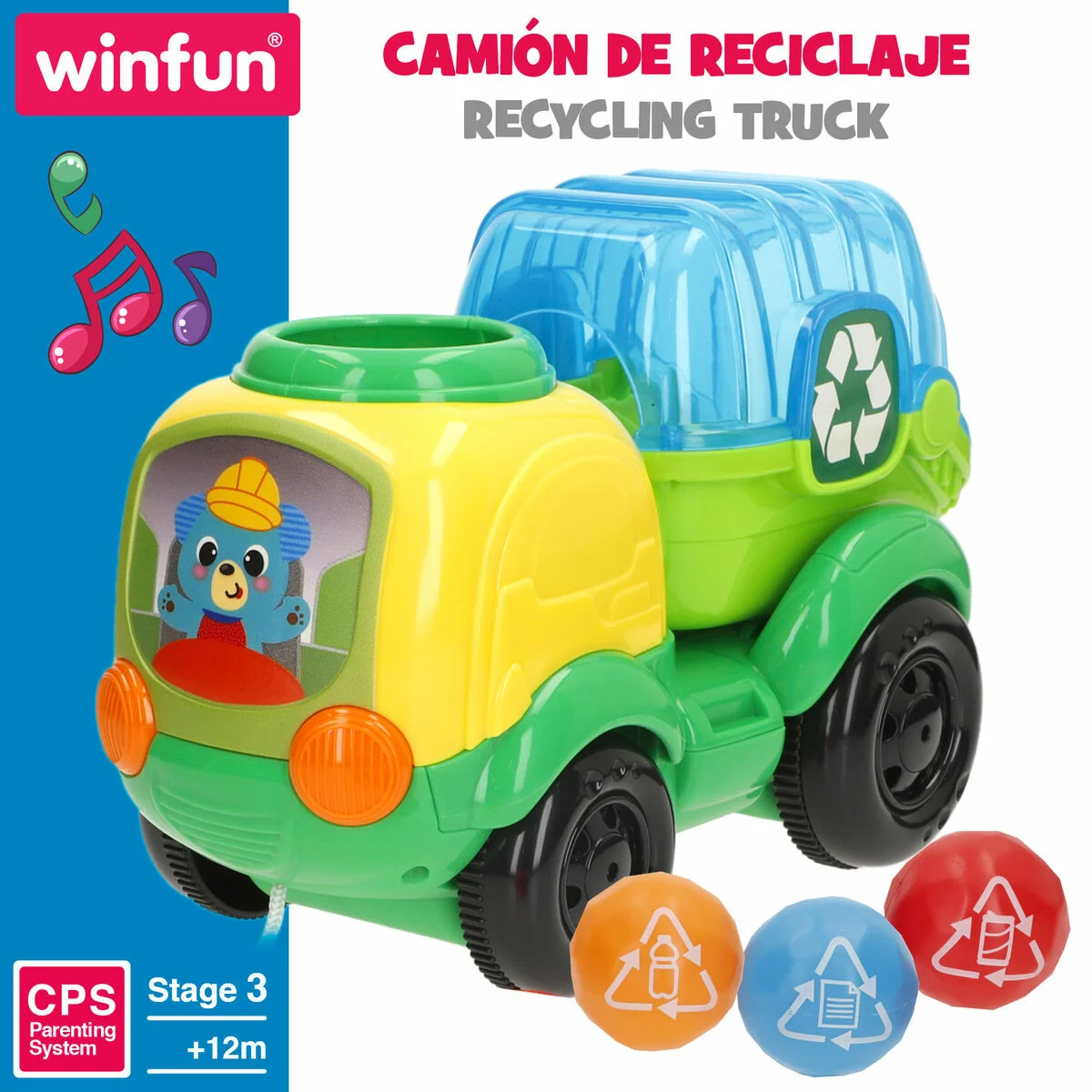 Juguete de arrastre Winfun 25 x 17 x 12 cm (4 Unidades)