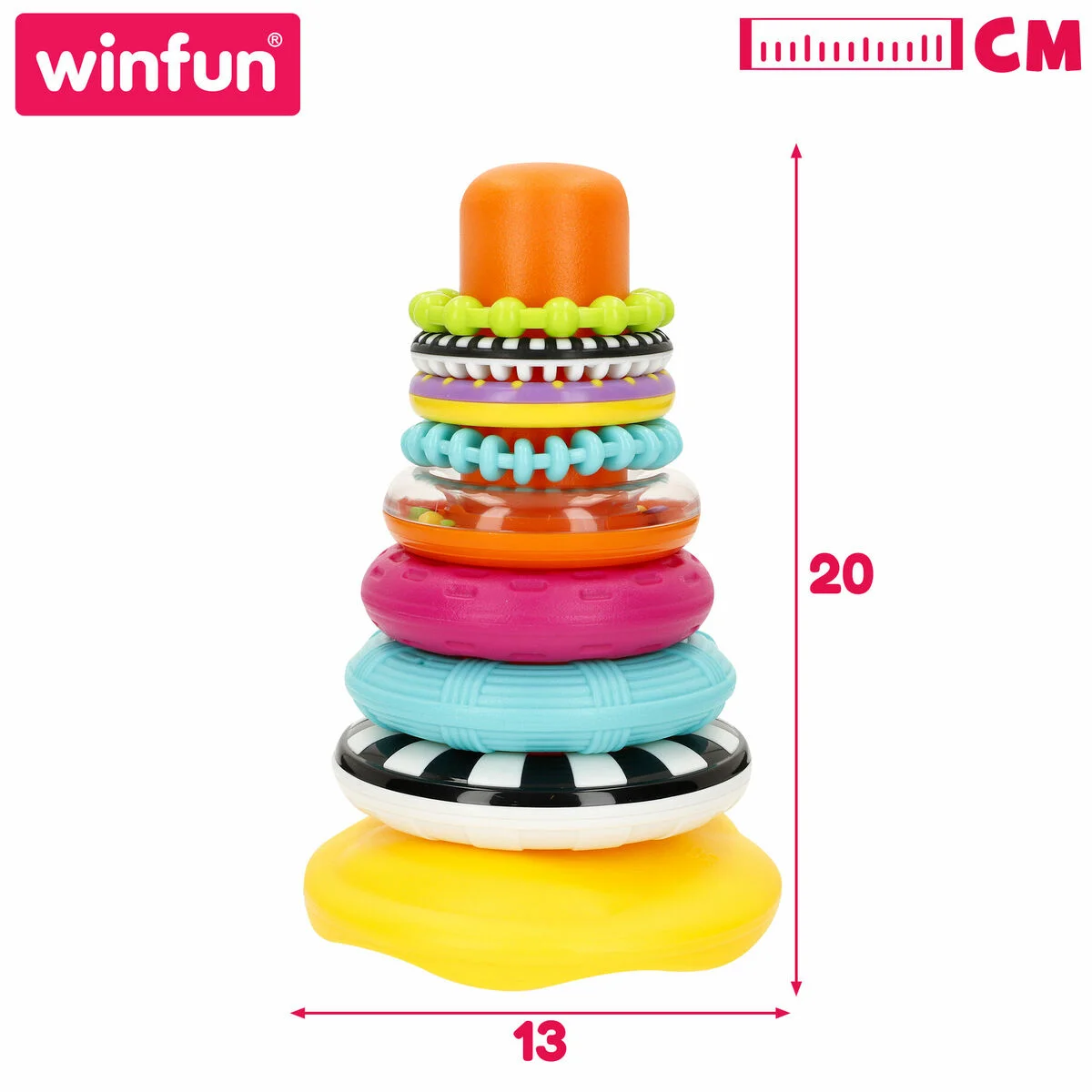 Bloques Apilables Winfun 13 x 20 x 13 cm (6 Unidades)