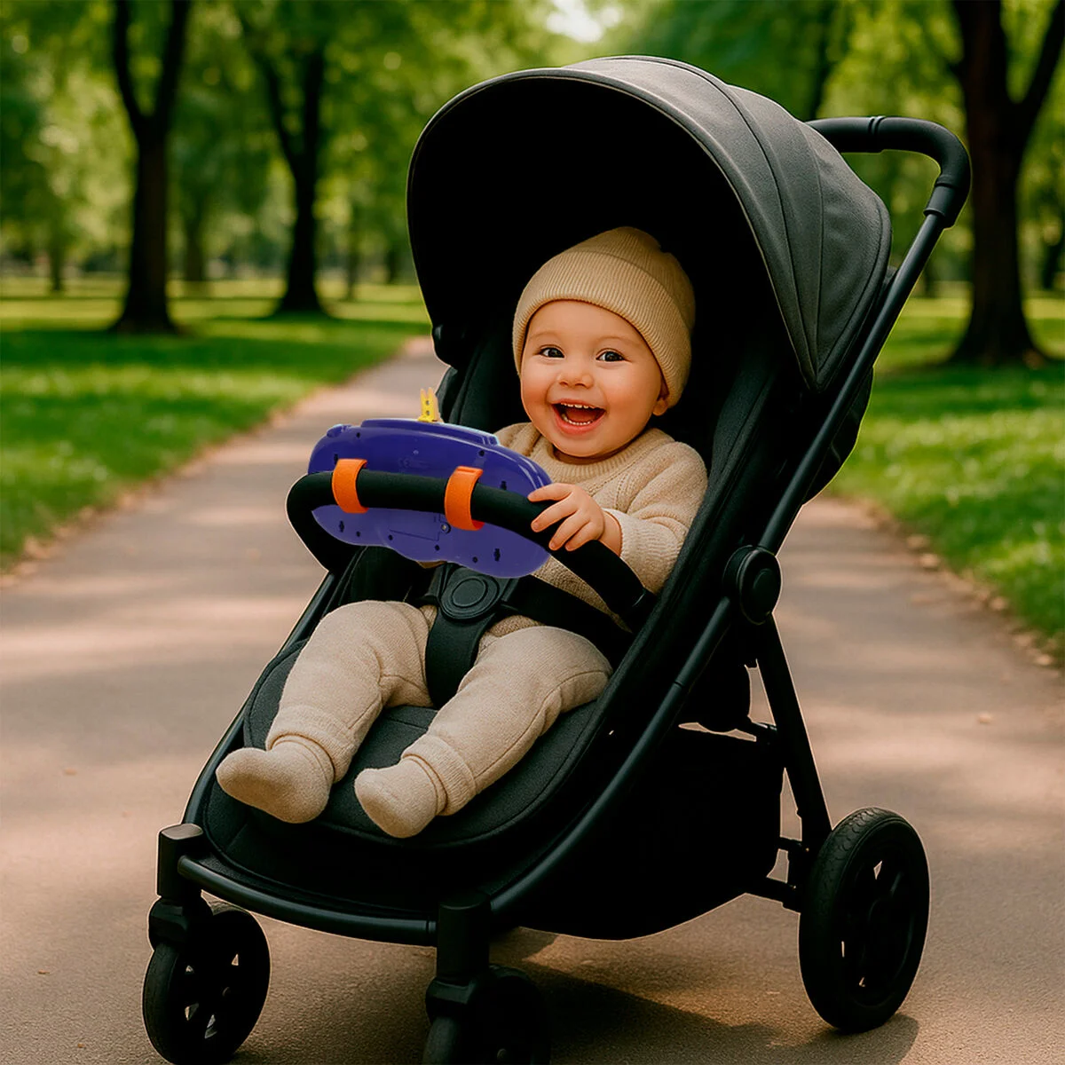 Volante para Carrito de Paseo Bluey 26 x 16 x 7 cm (4 Unidades)