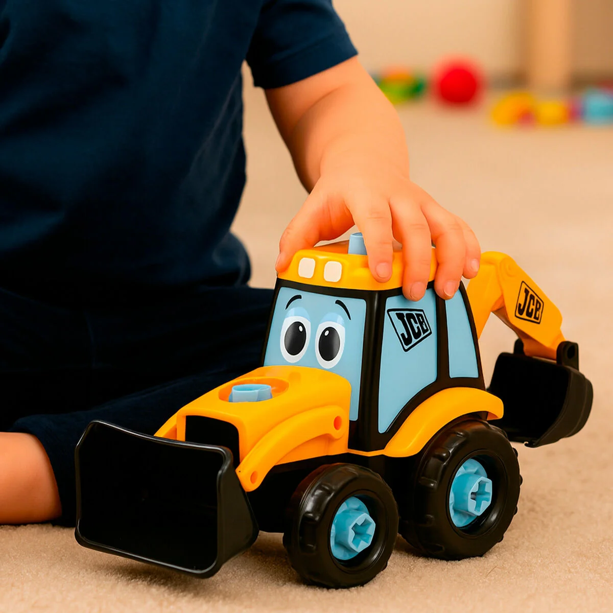 Camión Retroexcavadora Teamsterz 31 X 18 X 15 CM (4 Unidades)