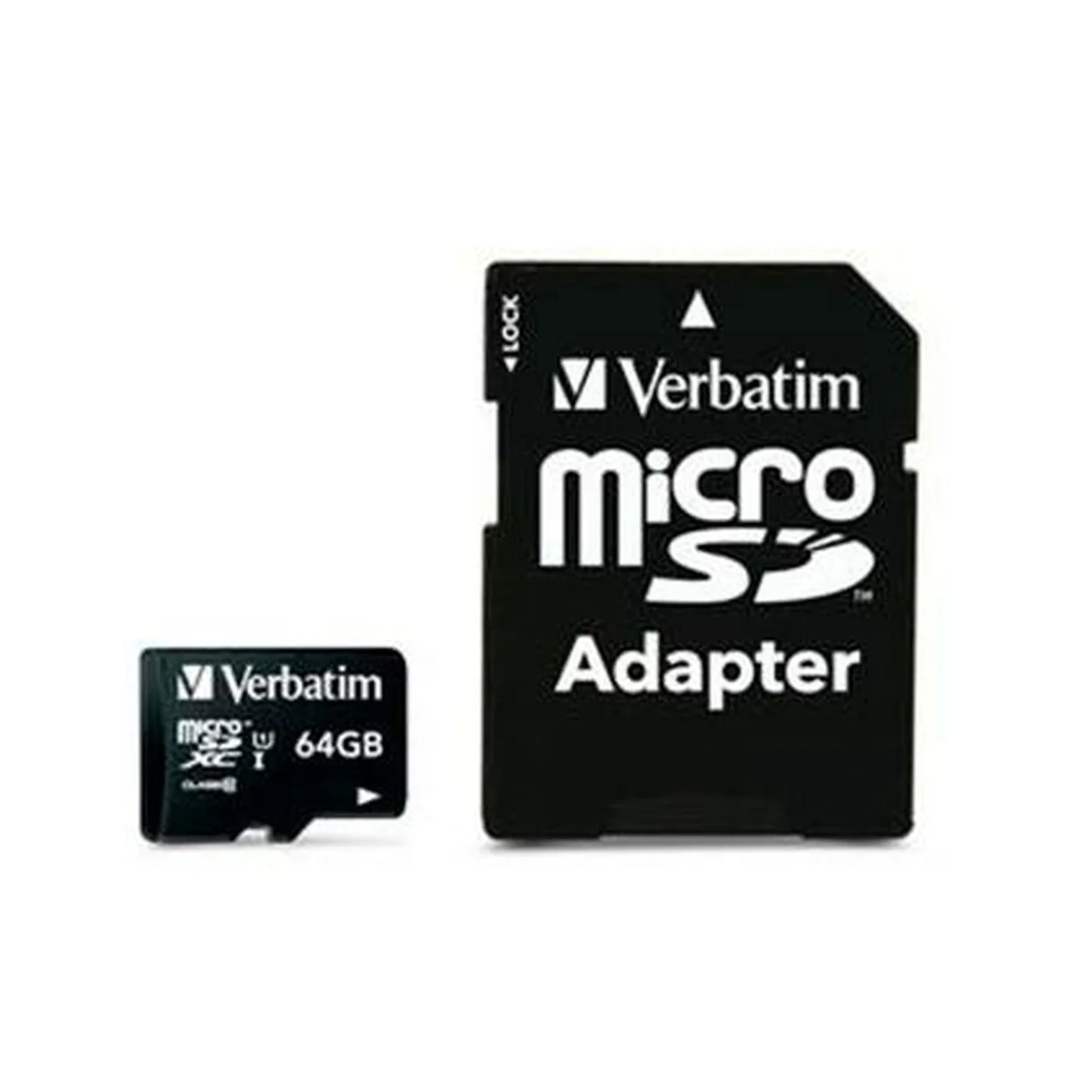 Tarjeta de Memoria Micro SD con Adaptador Verbatim 64 GB (10 Unidades)