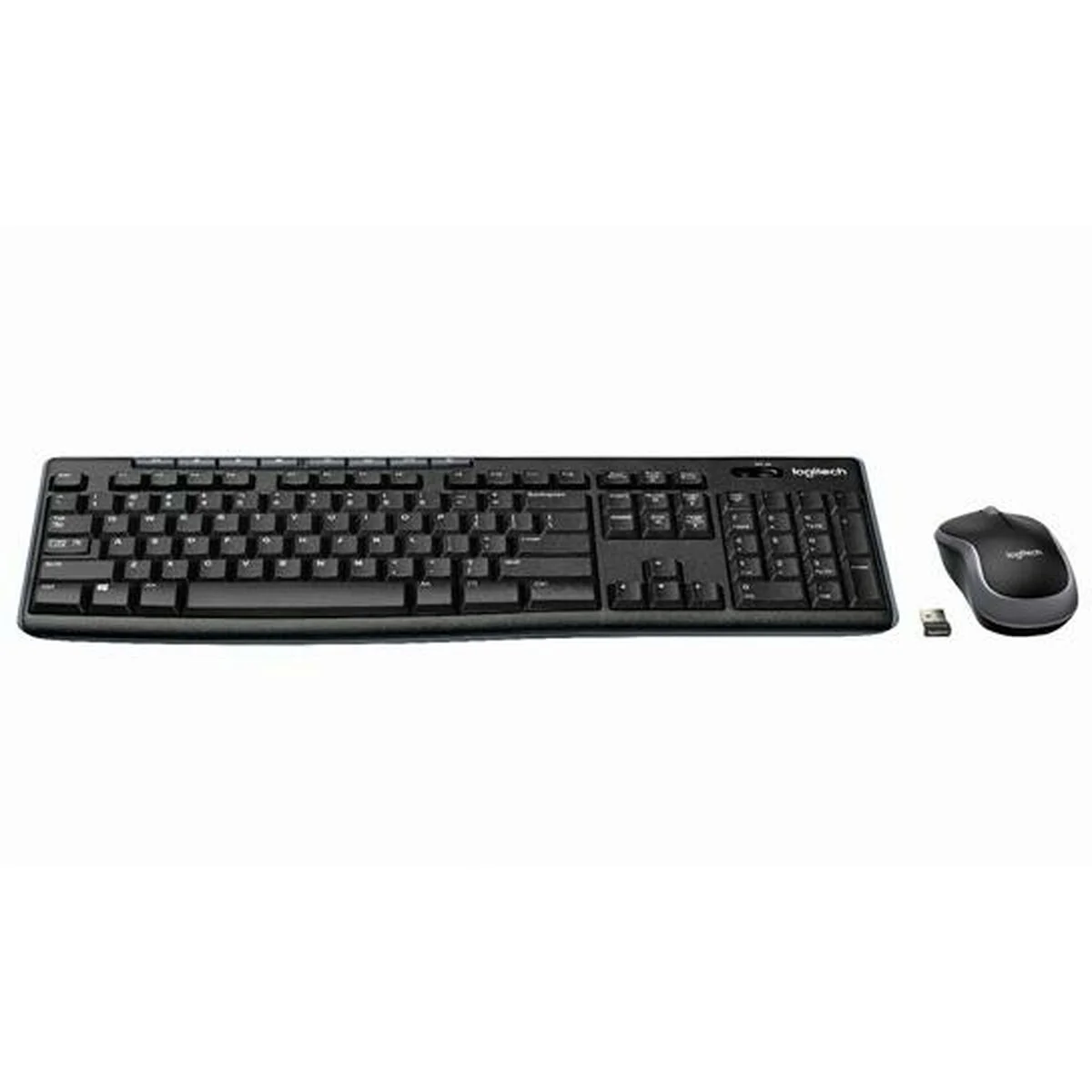 Teclado y Ratón Inalámbrico Logitech DESKTOP MK270 Negro Qwerty Español (6 Unidades)