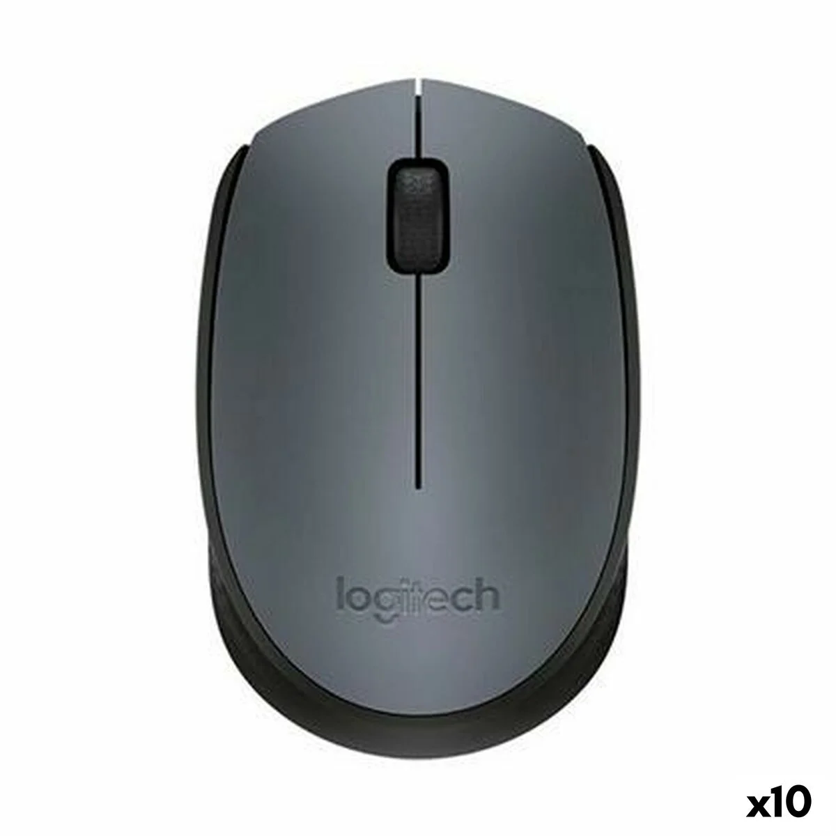 Ratón Logitech Negro Gris 1000 dpi (10 Unidades)