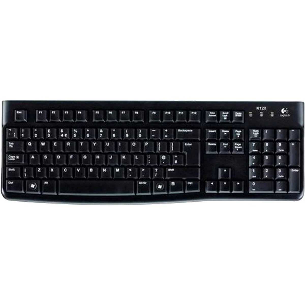 Teclado Logitech K120 Negro Qwerty Español (10 Unidades)