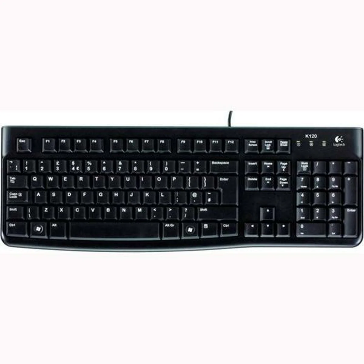 Teclado Logitech K120 Negro Qwerty Español (10 Unidades)