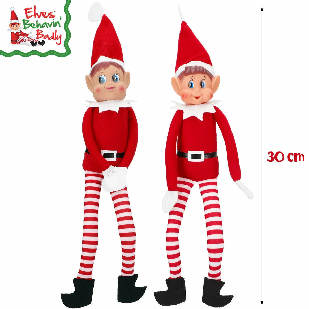 Elfo Travieso Elves Behavin' Badly Elvie and Elfie (6 Unidades)