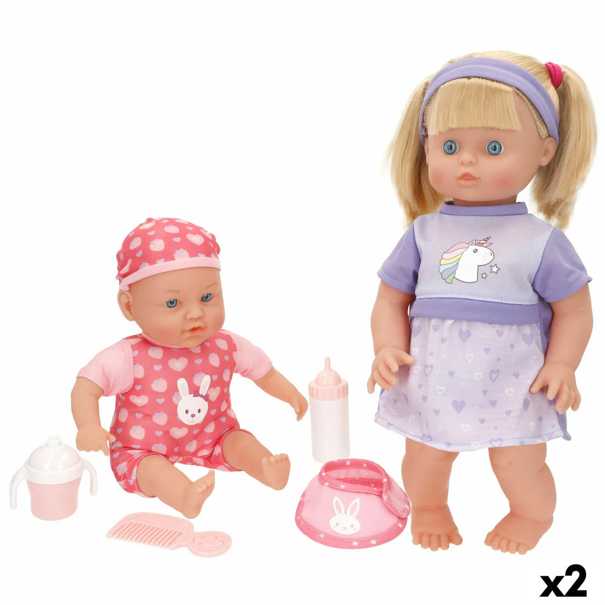 Muñecas Colorbaby 17 X 42 X 11 CM 2 Unidades