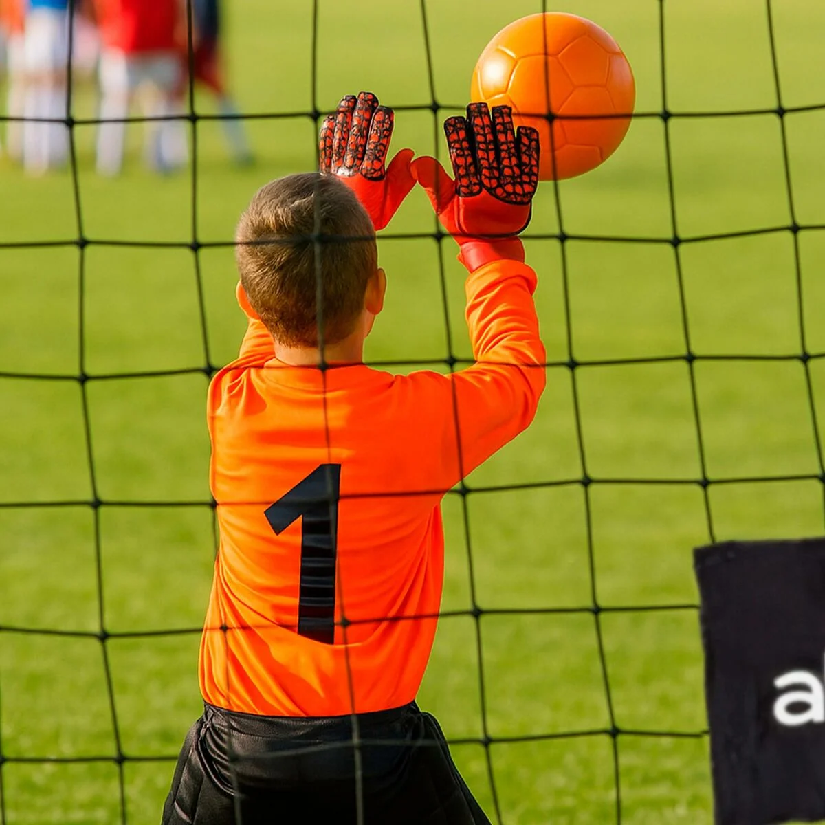 Portería de Fútbol Aktive 180 X 12 X 60 CM Negro Rojo