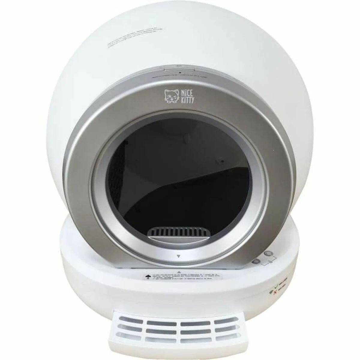 Arenero para Gatos Blanco Gris