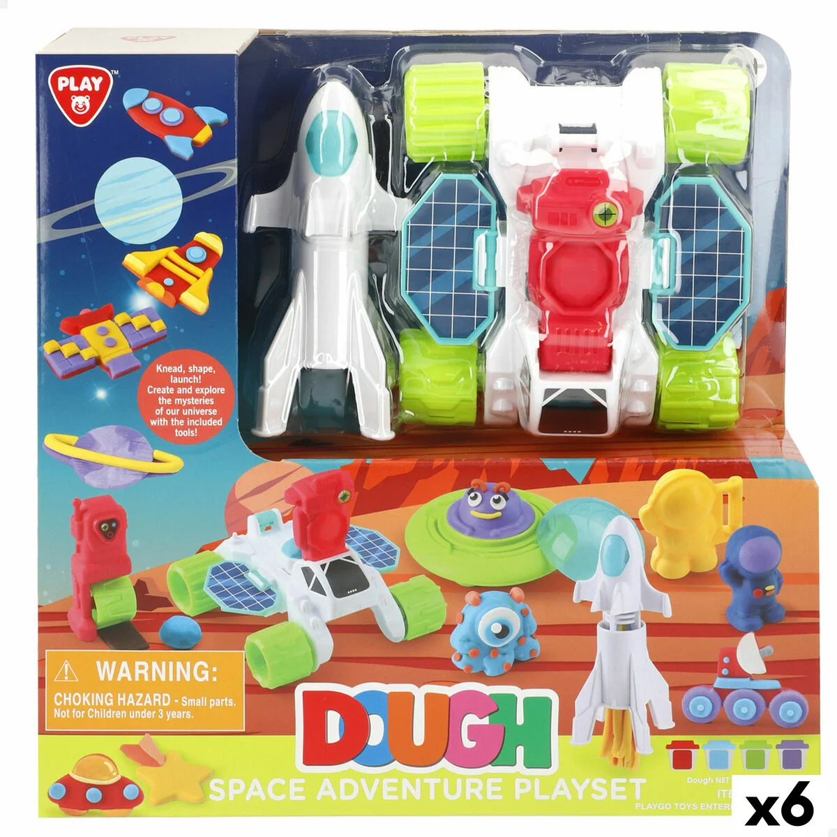 Juego de Plastilina PlayGo (6 Unidades)