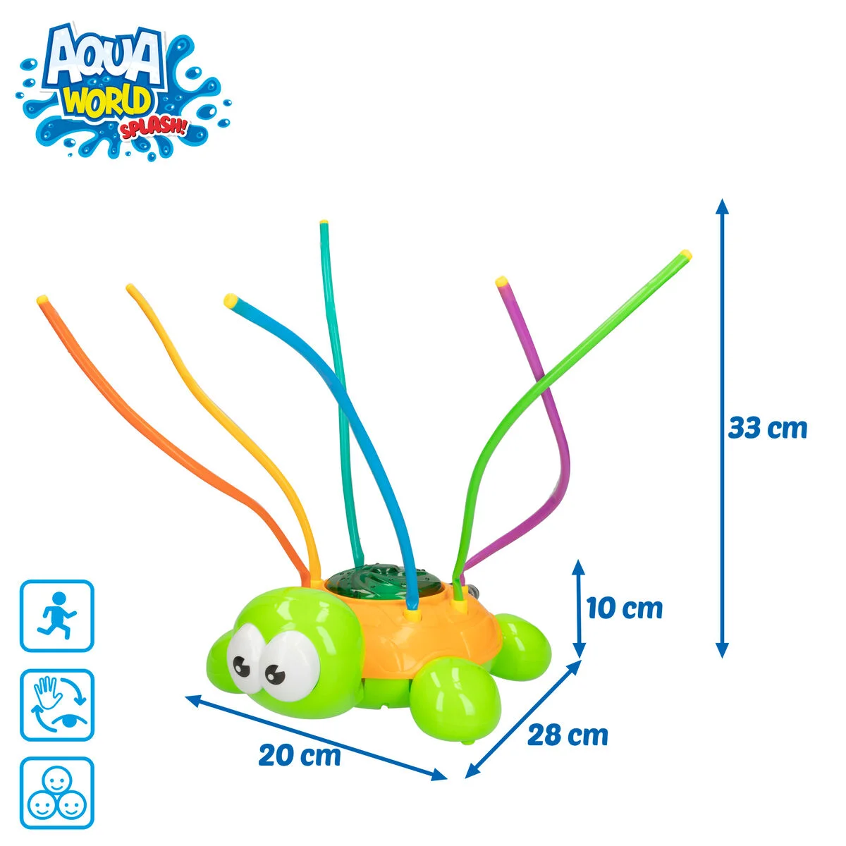 Juguete Aspersor Rociador de Agua Colorbaby Plástico 28 x 9 x 20 cm (6 Unidades)