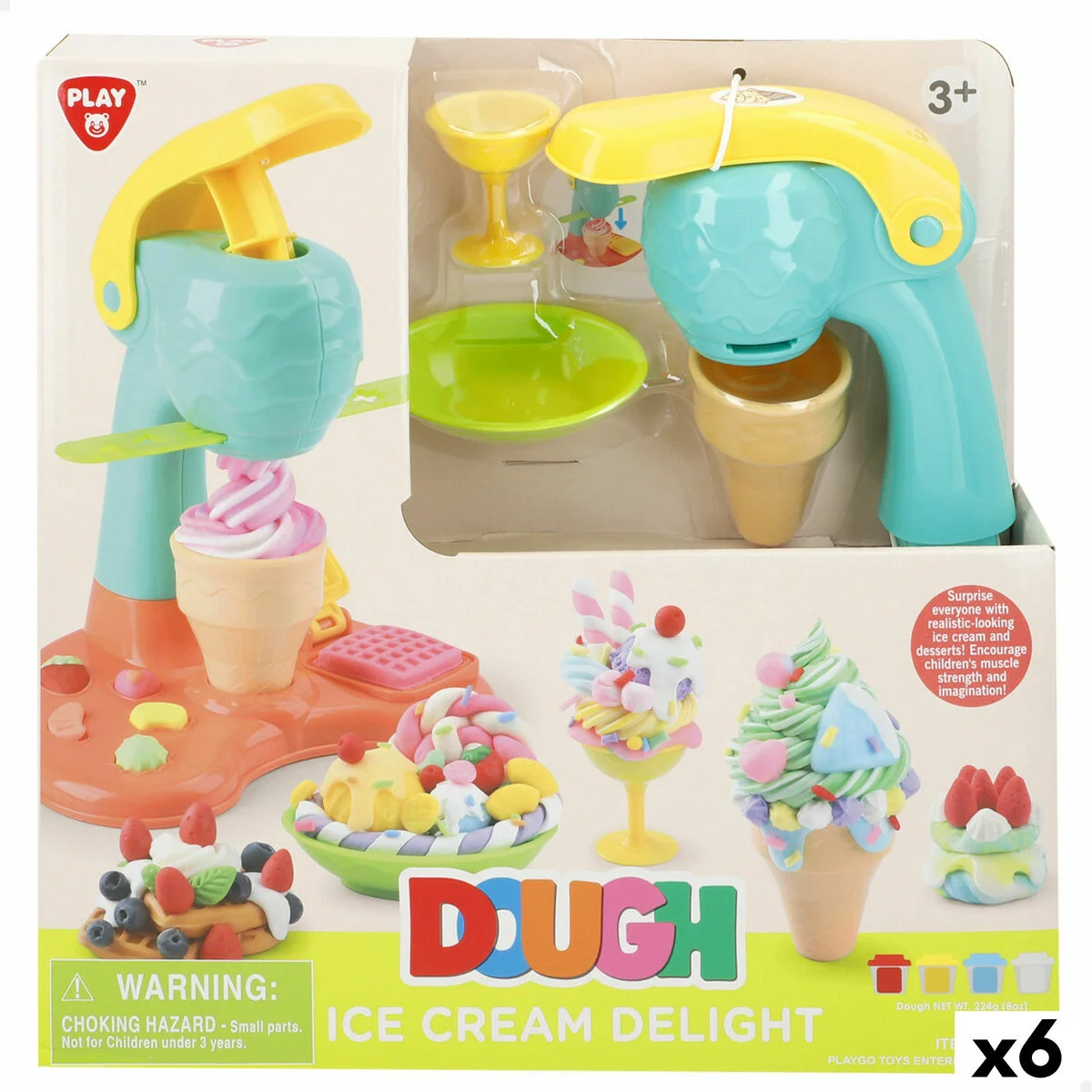 Juego de Plastilina PlayGo (6 Unidades)