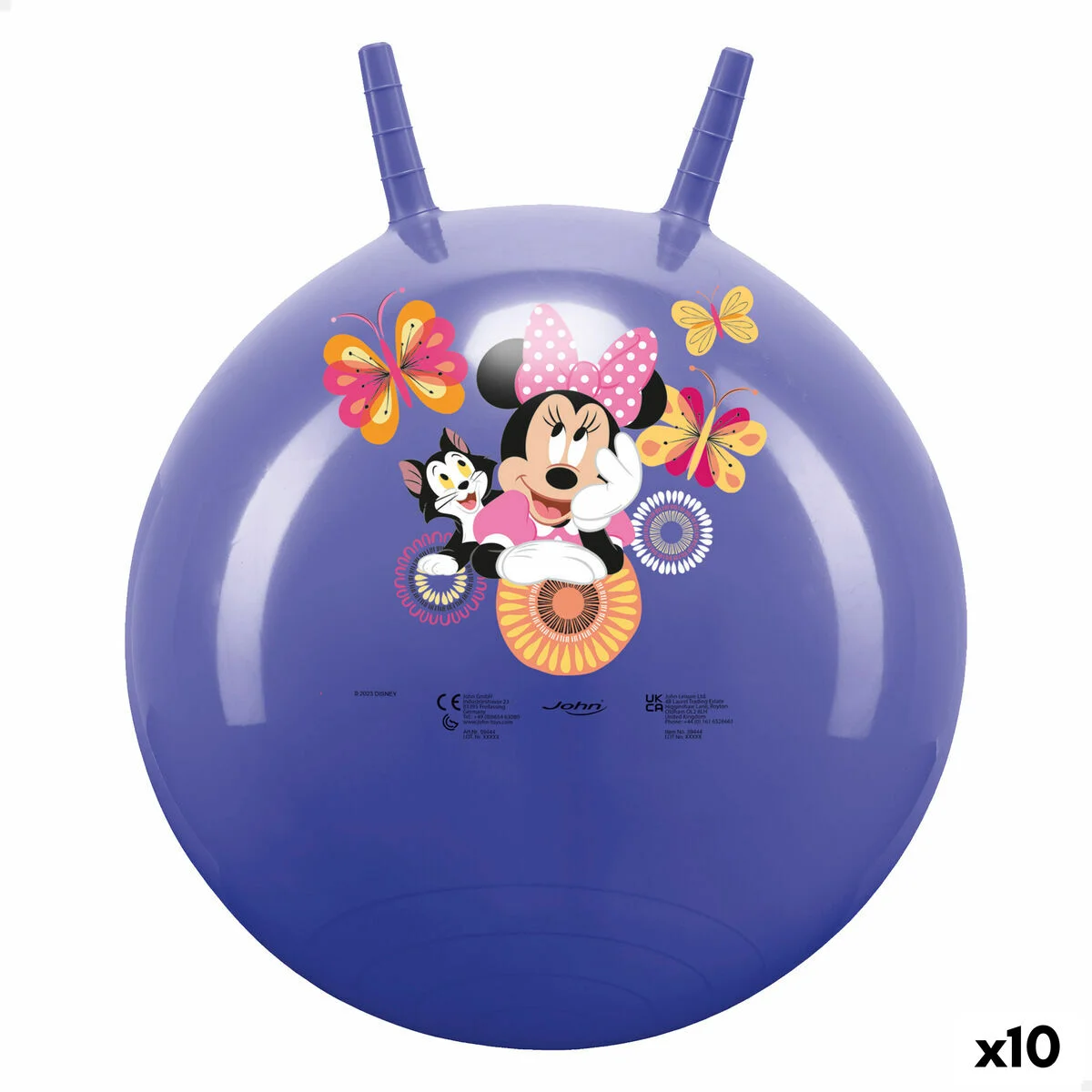 Pelota Saltarina Minnie Mouse Morado (10 Unidades)
