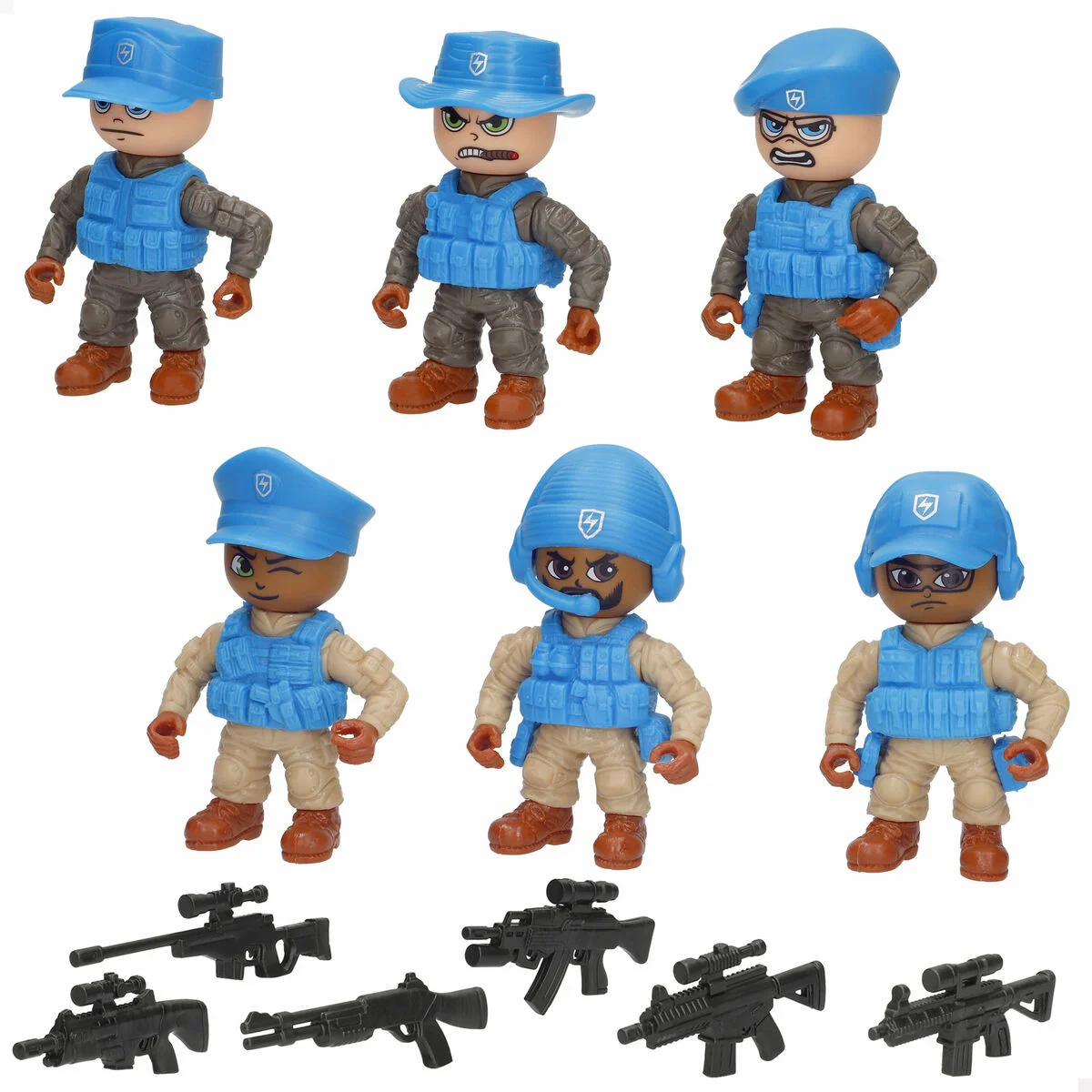 Playset Colorbaby 5 x 8 x 4 cm (6 Unidades)