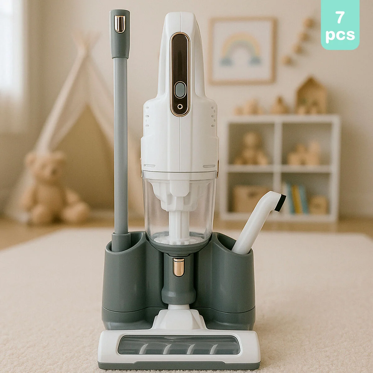 Aspiradora de juguete PlayGo 17 X 75 X 14 CM 7 Piezas (2 Unidades)