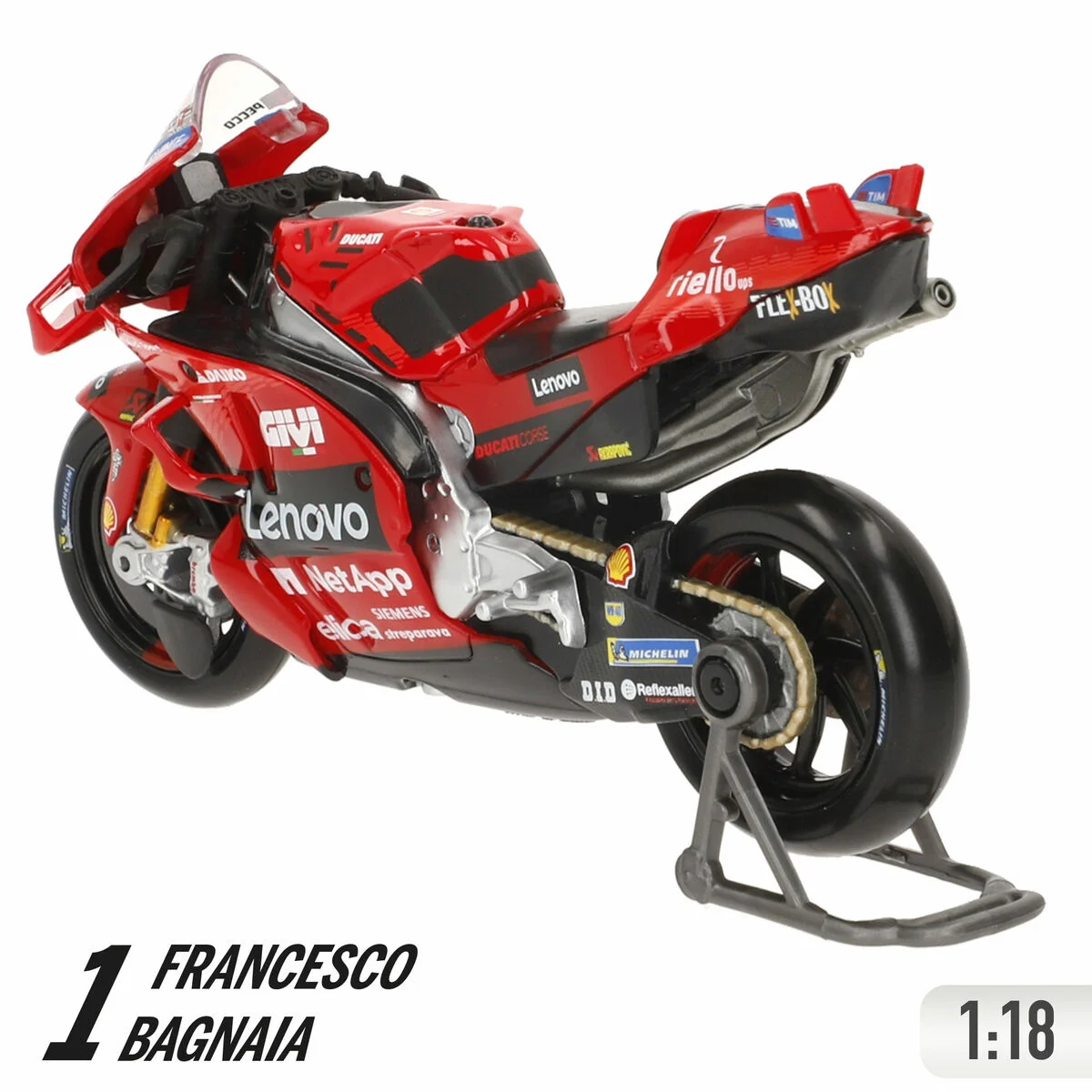 Motocicleta Maisto 2024 DUCATI LENOVO 12 X 8 X 4 CM