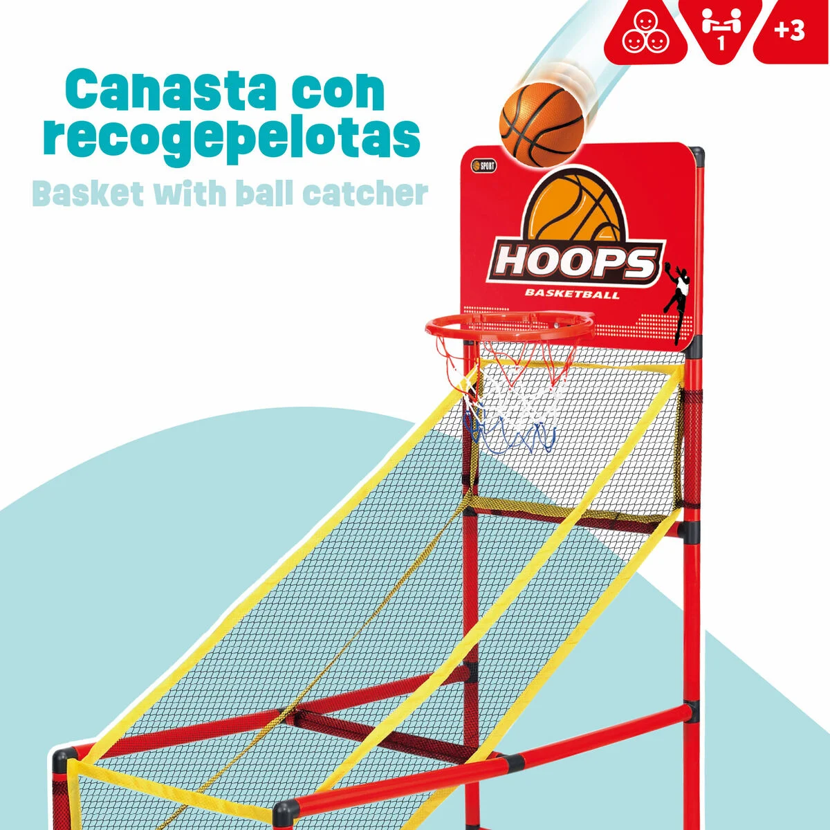 Canasta de Baloncesto Colorbaby 41 x 120 x 80 cm (2 Unidades)