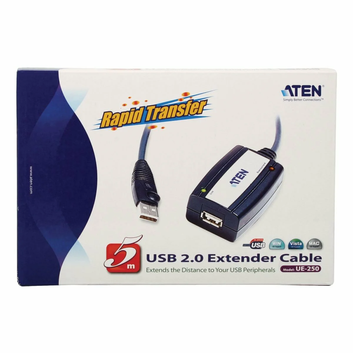 Cable USB Aten UE250-AT Negro