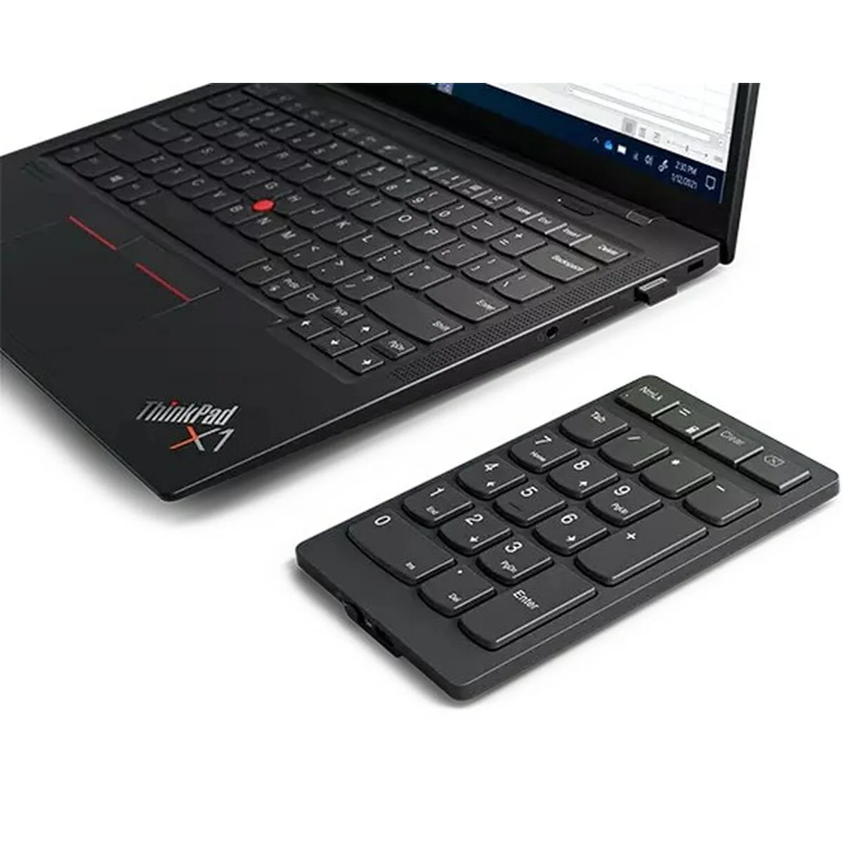 Teclado numérico Lenovo 4Y41C33791 Negro Gris
