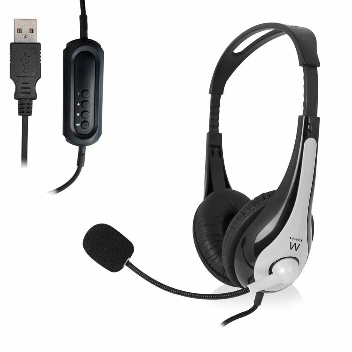 Auriculares Ewent EW3565 Blanco Negro