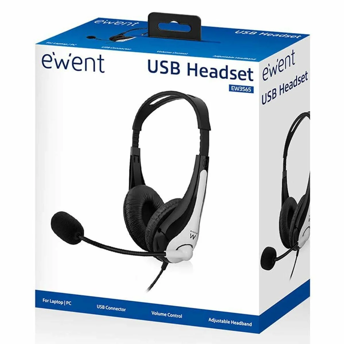 Auriculares Ewent EW3565 Blanco Negro