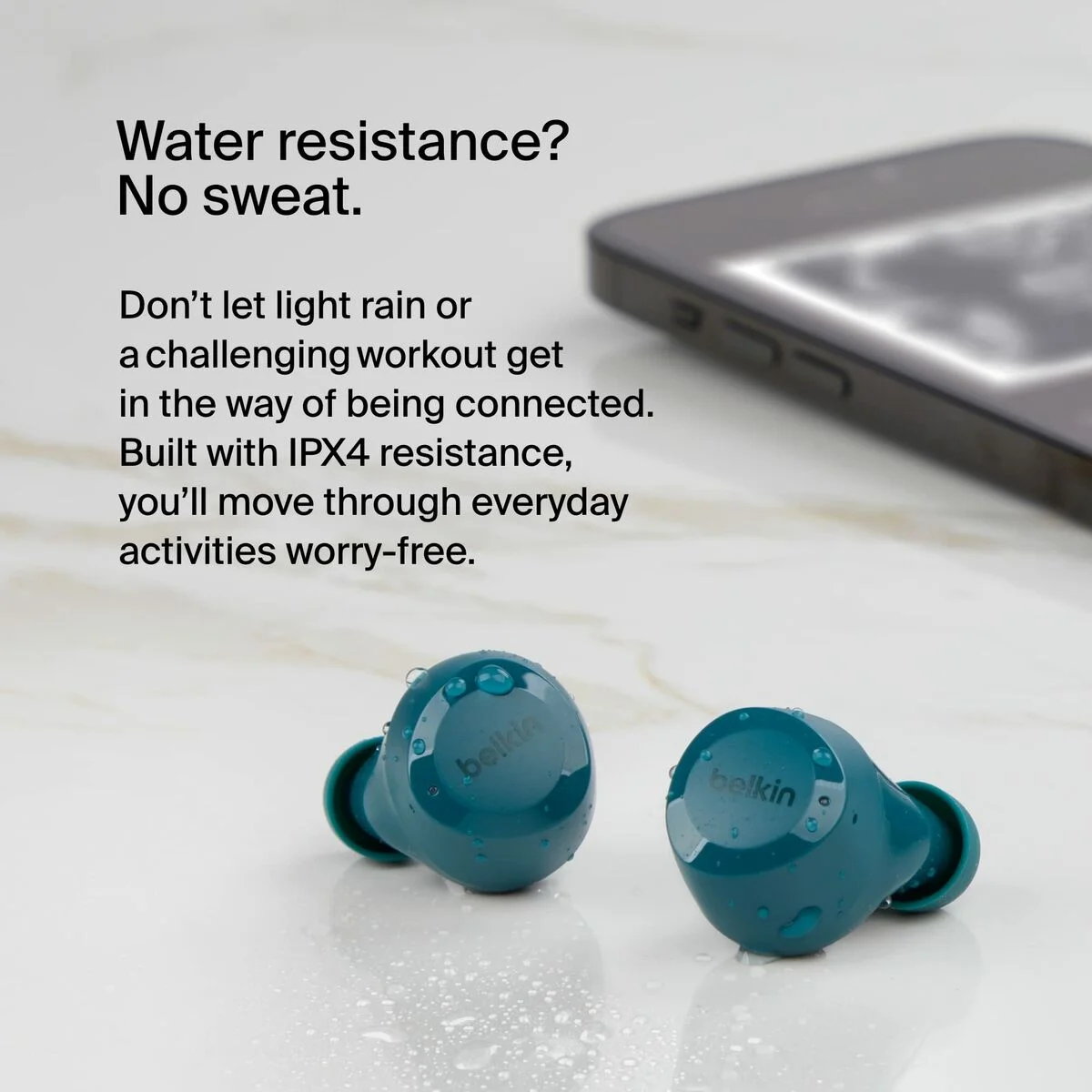 Auriculares in Ear Bluetooth Belkin Bolt Verde Turquesa