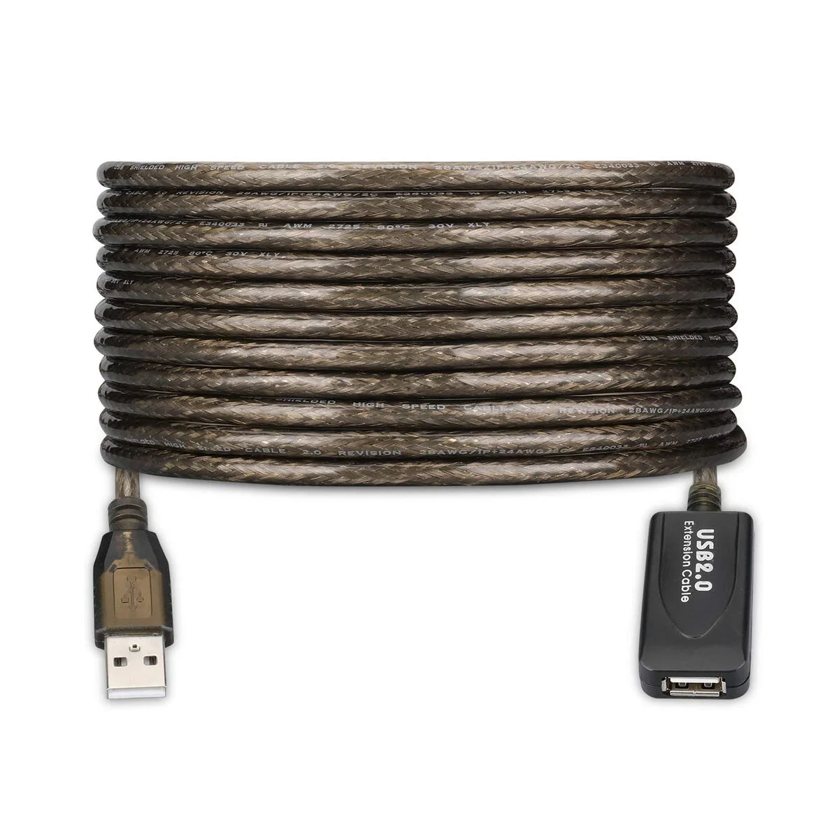 Cable Alargador USB Ewent 65 TU65U7005F Negro 25 m