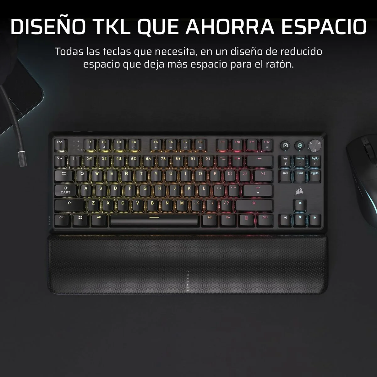 Teclado Inalámbrico Corsair CH-914901E-ES Negro Qwerty Español