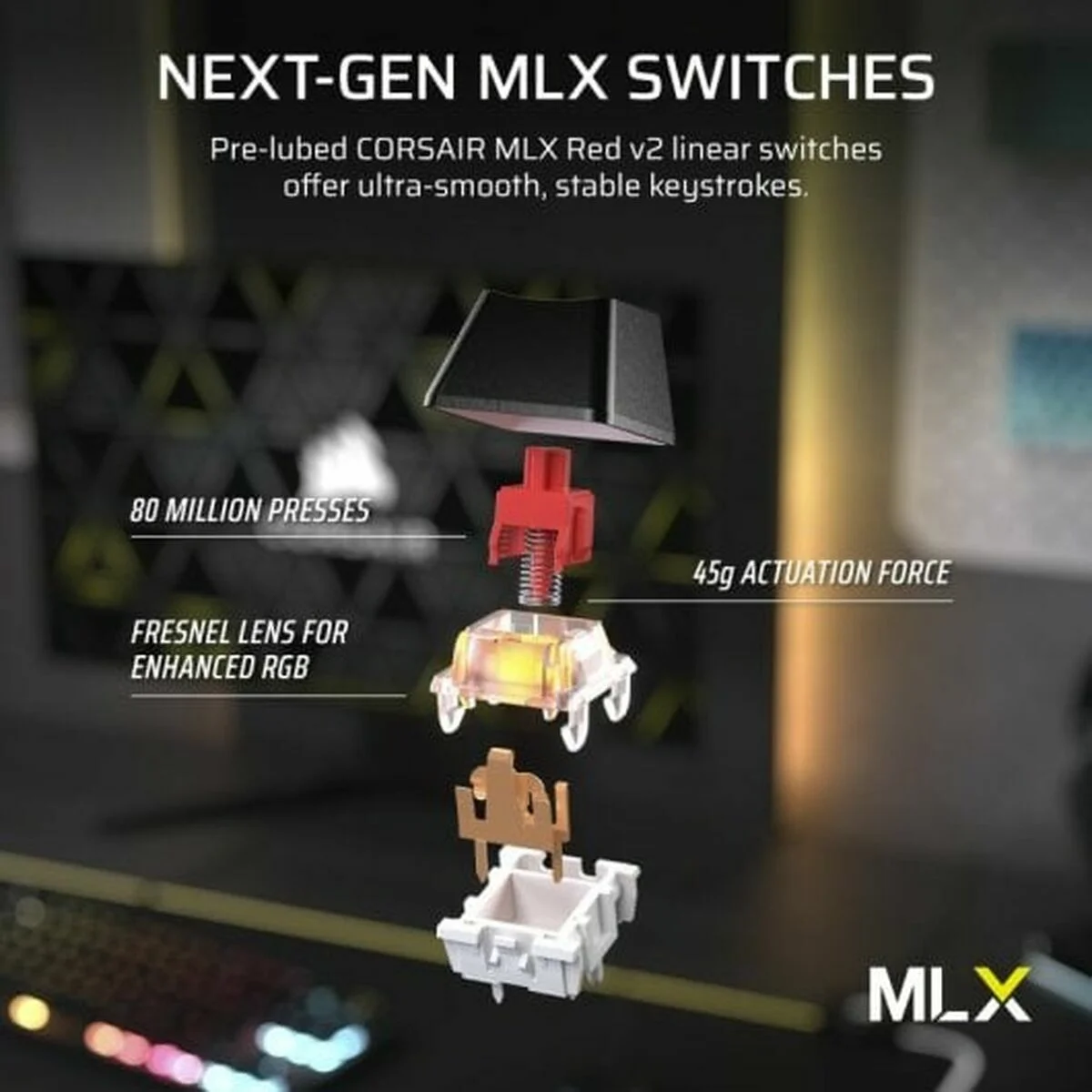 Teclado Inalámbrico Corsair CH-914901E-ES Negro Qwerty Español