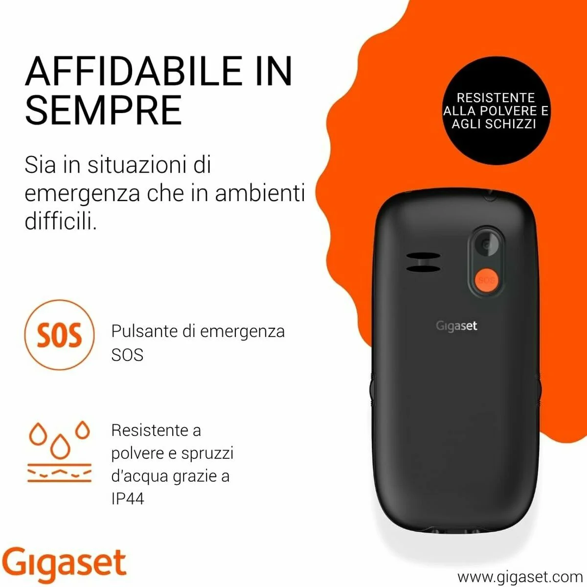 Smartphone Gigaset GL395 2,2" 32 MB RAM Negro