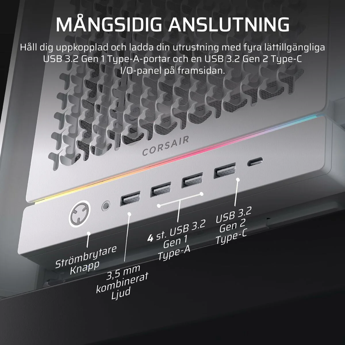 Caja Semitorre ATX Corsair CC-9011308-WW Blanco