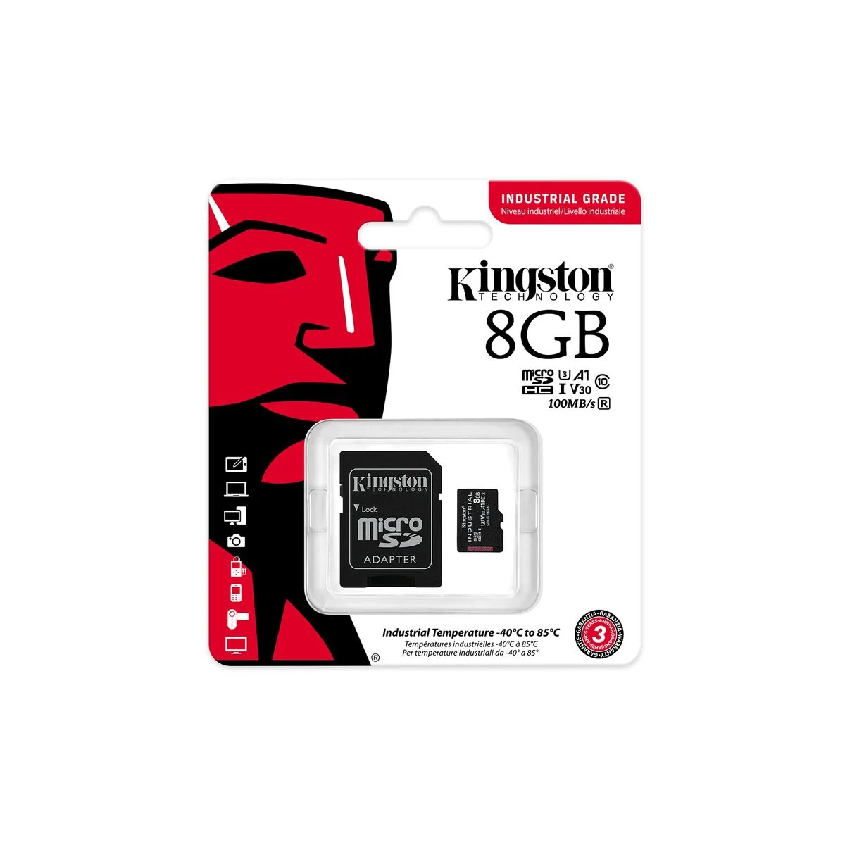 Tarjeta de Memoria Micro SD con Adaptador Kingston Industrial