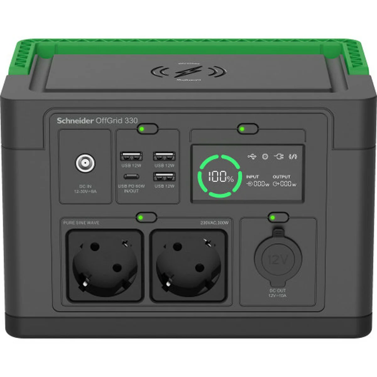 SAI Interactivo APC PPS330-GR Negro Verde 50 W
