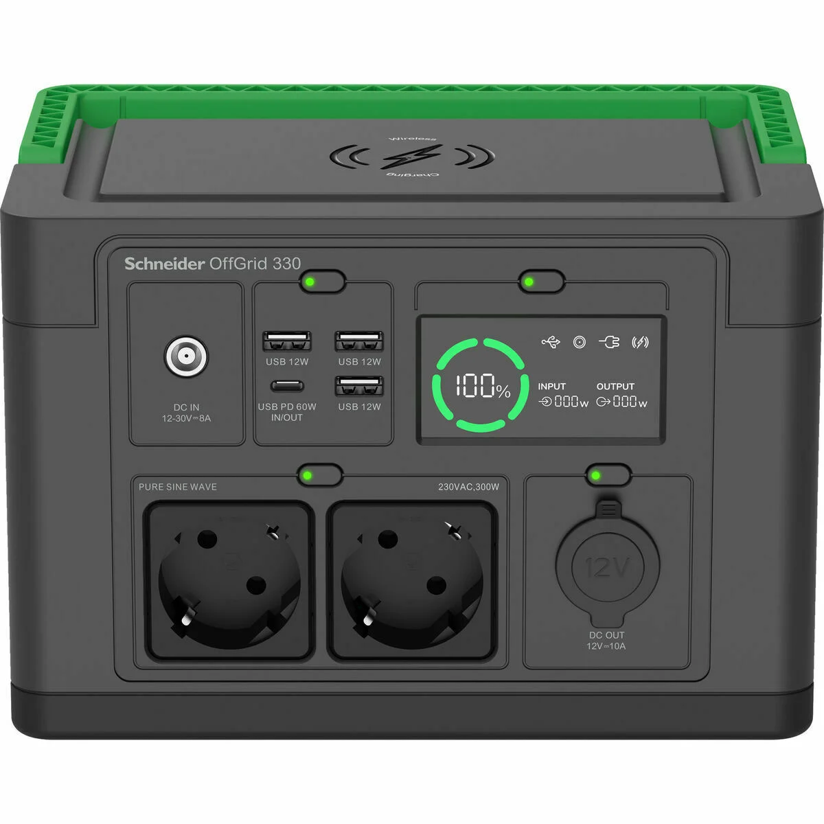 SAI Interactivo APC PPS330-GR Negro Verde 50 W