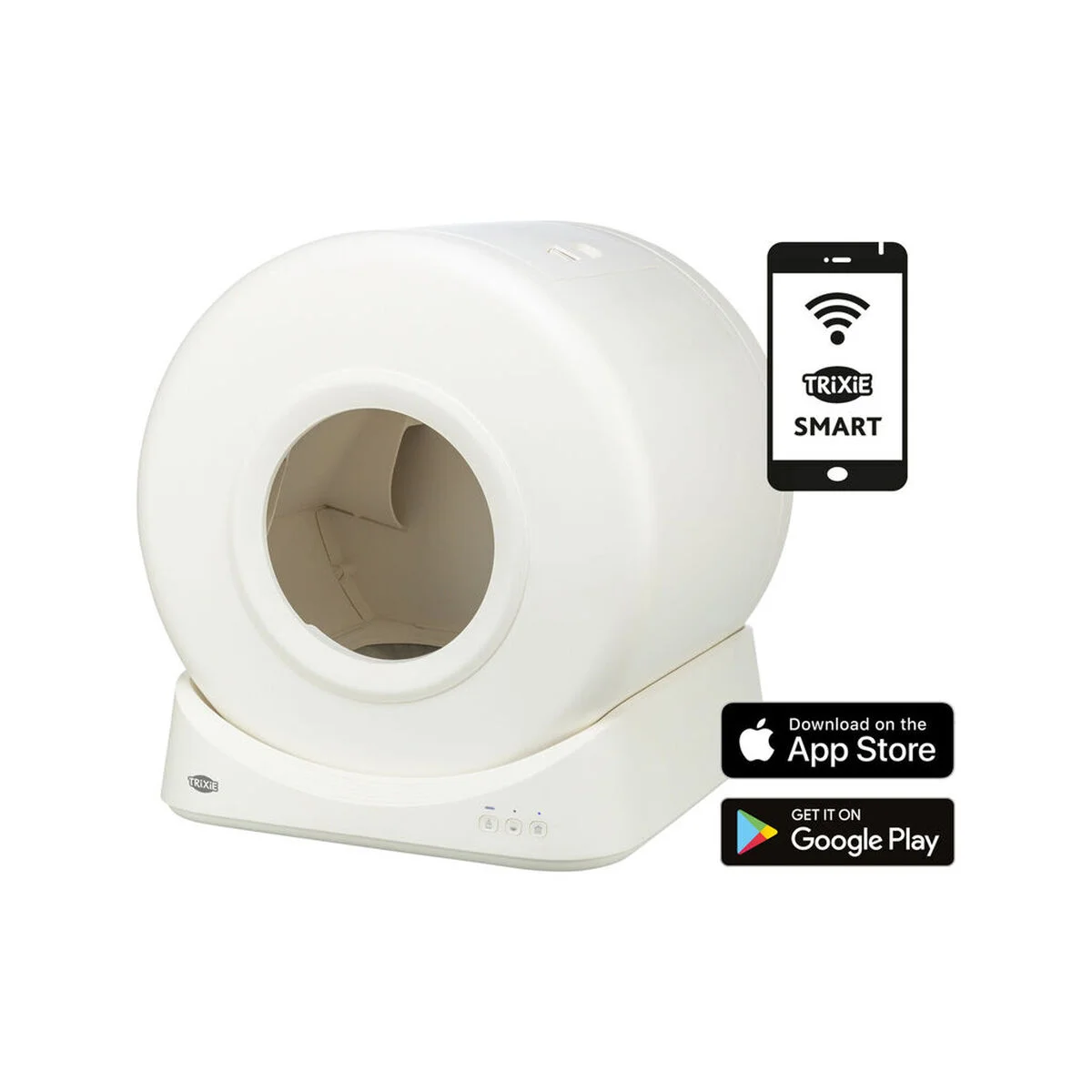 Arenero autolimpiable para Gatos Trixie Blanco 51 x 56 x 54 cm Plástico