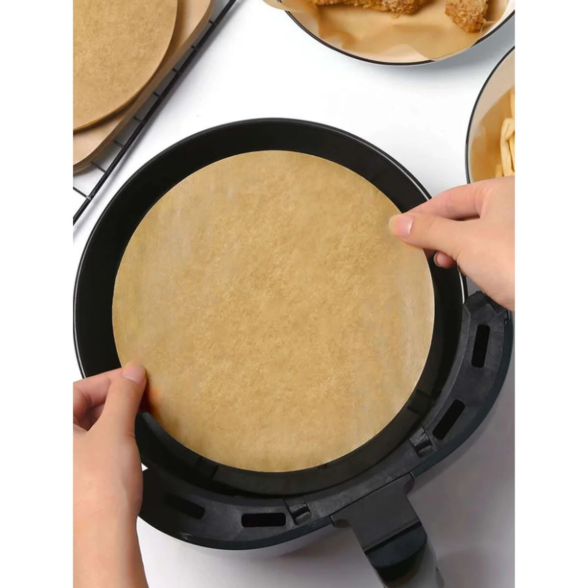 Papel para freidora de aire Inde 20 cm (24 Unidades)