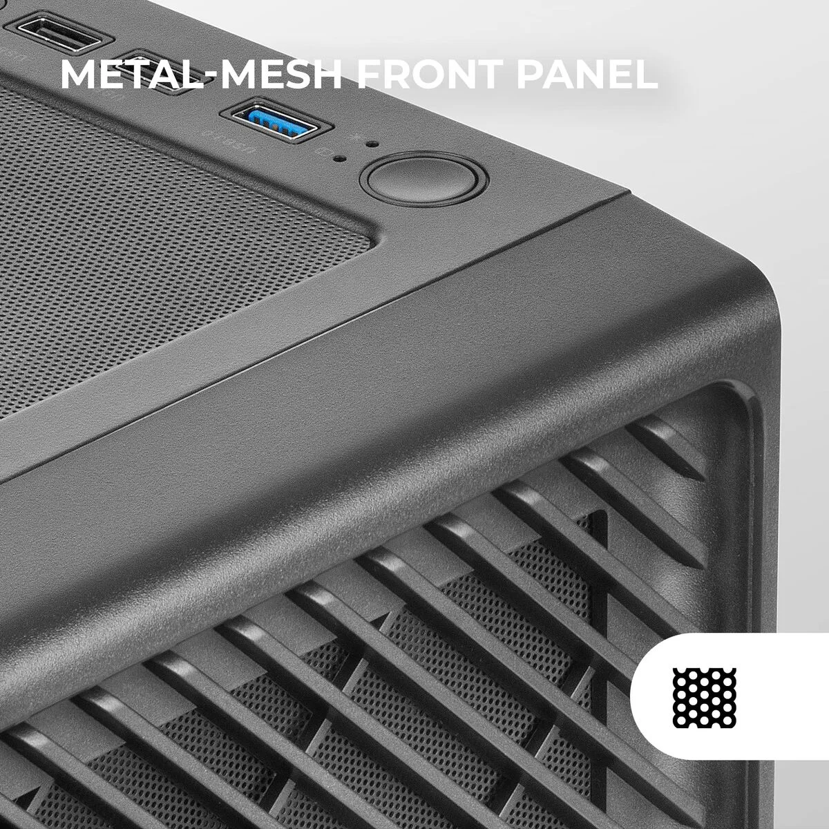 Caja Semitorre ATX Mars Gaming MCF Negro