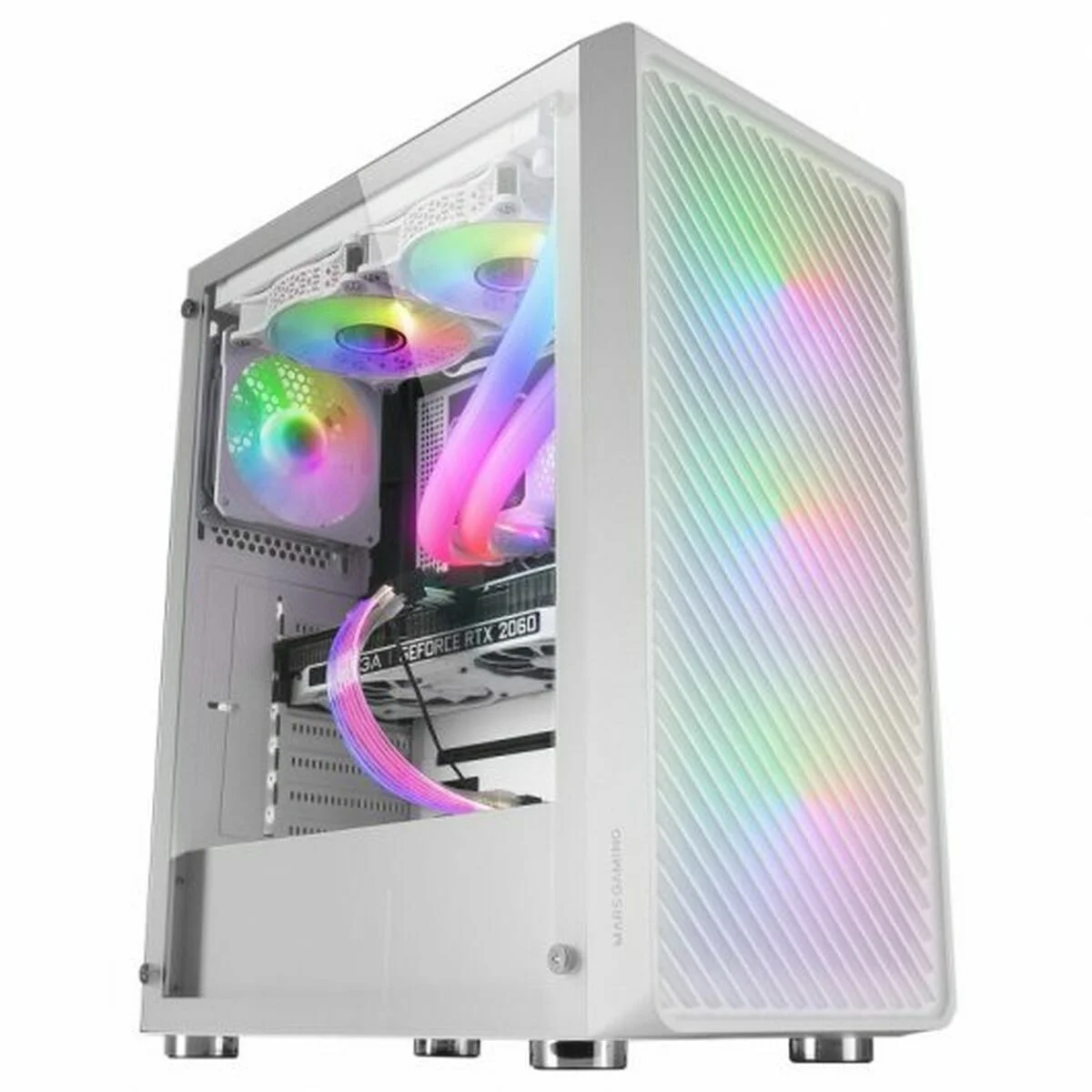 Caja Semitorre ATX Mars Gaming MCFW Blanco