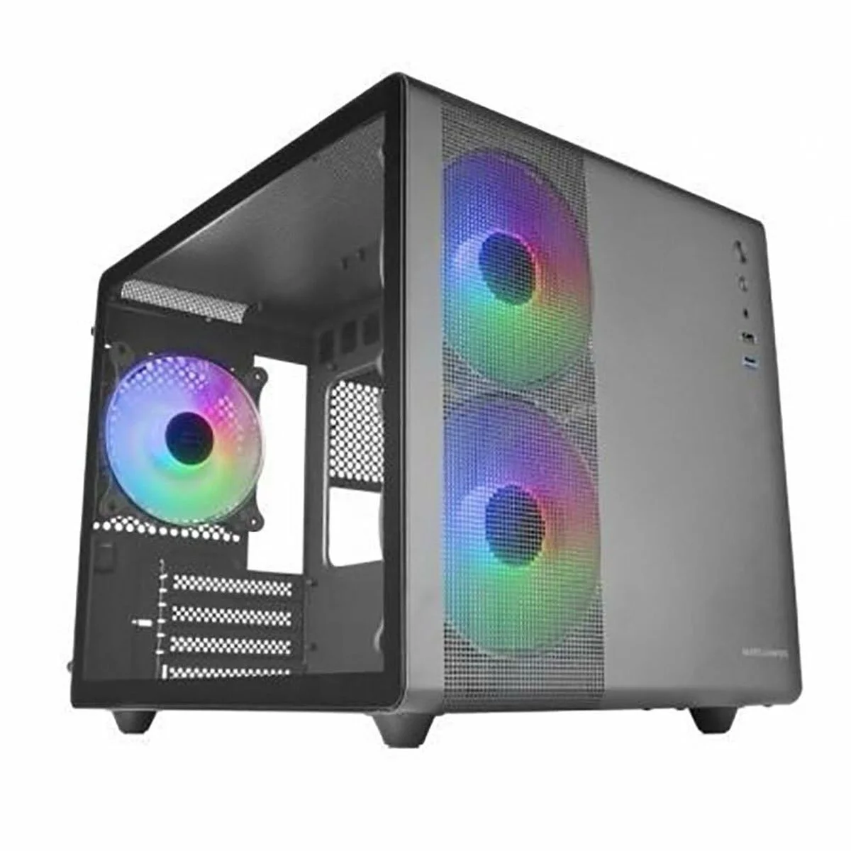 Caja Semitorre ATX Mars Gaming MC400 Blanco Negro