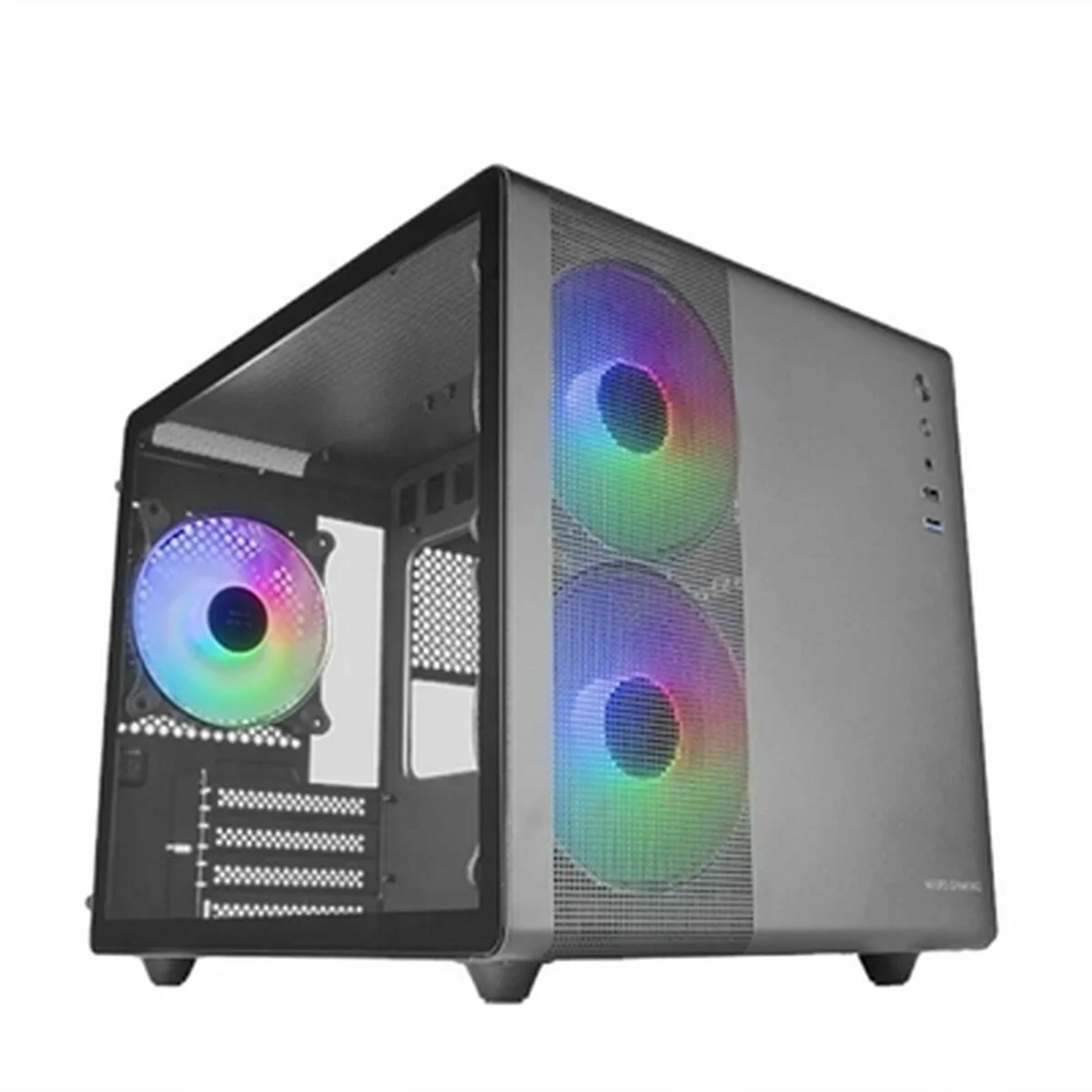 Caja Semitorre ATX Mars Gaming MC400 Blanco Negro