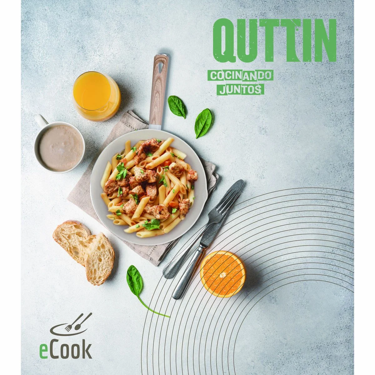 Sartén Quttin ECOOK Blanco (6 Unidades)