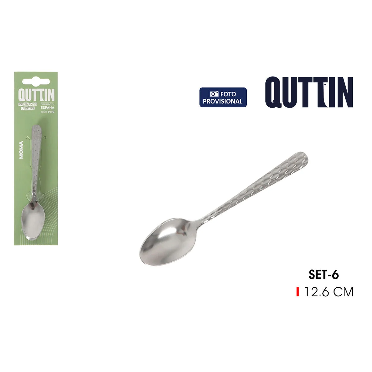 Cucharilla de Té Quttin MOMA 6 Piezas 12 Unidades