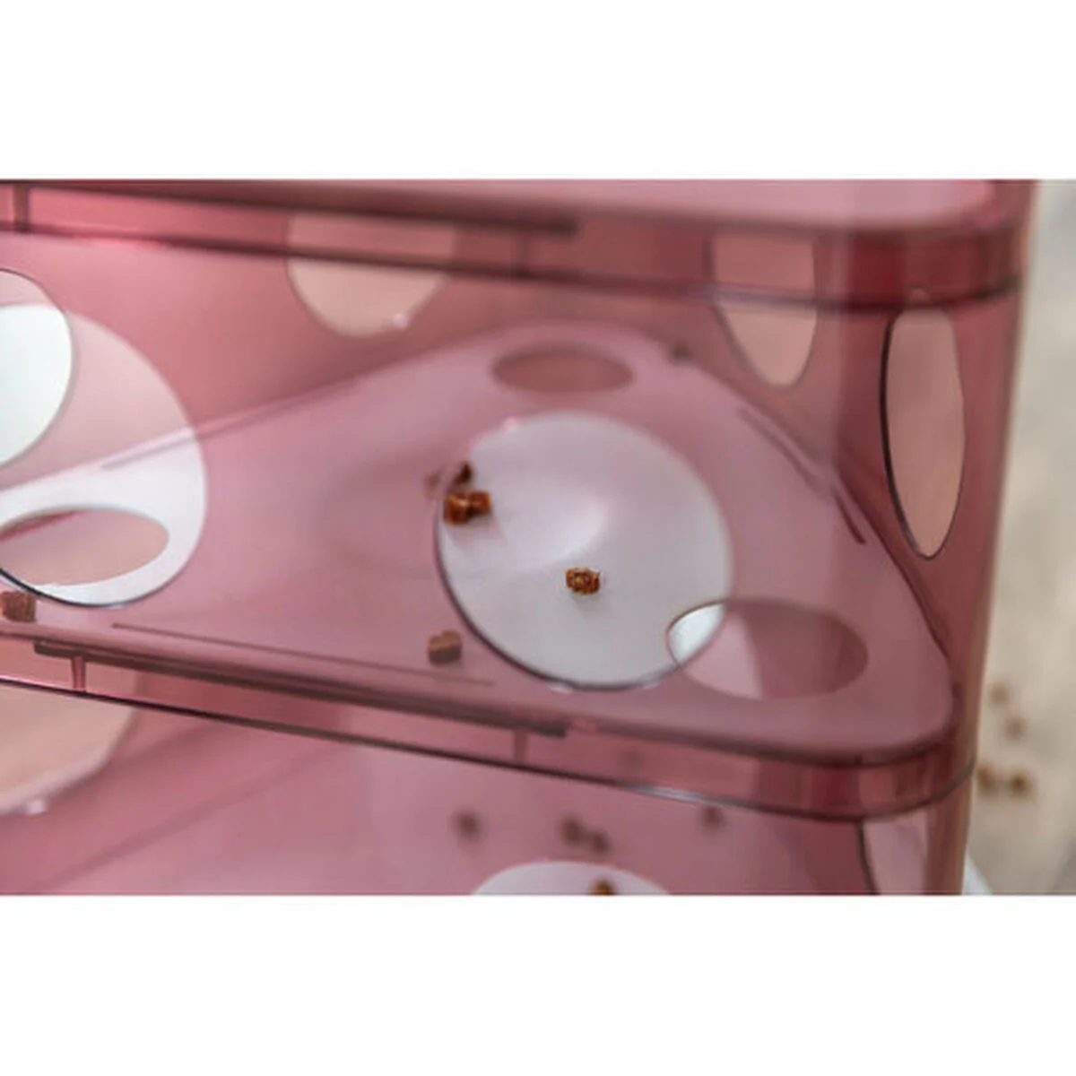 Juguete para gatos Trixie Cheese Tower Blanco Rosa Caucho Plástico 32 x 32 x 32 cm