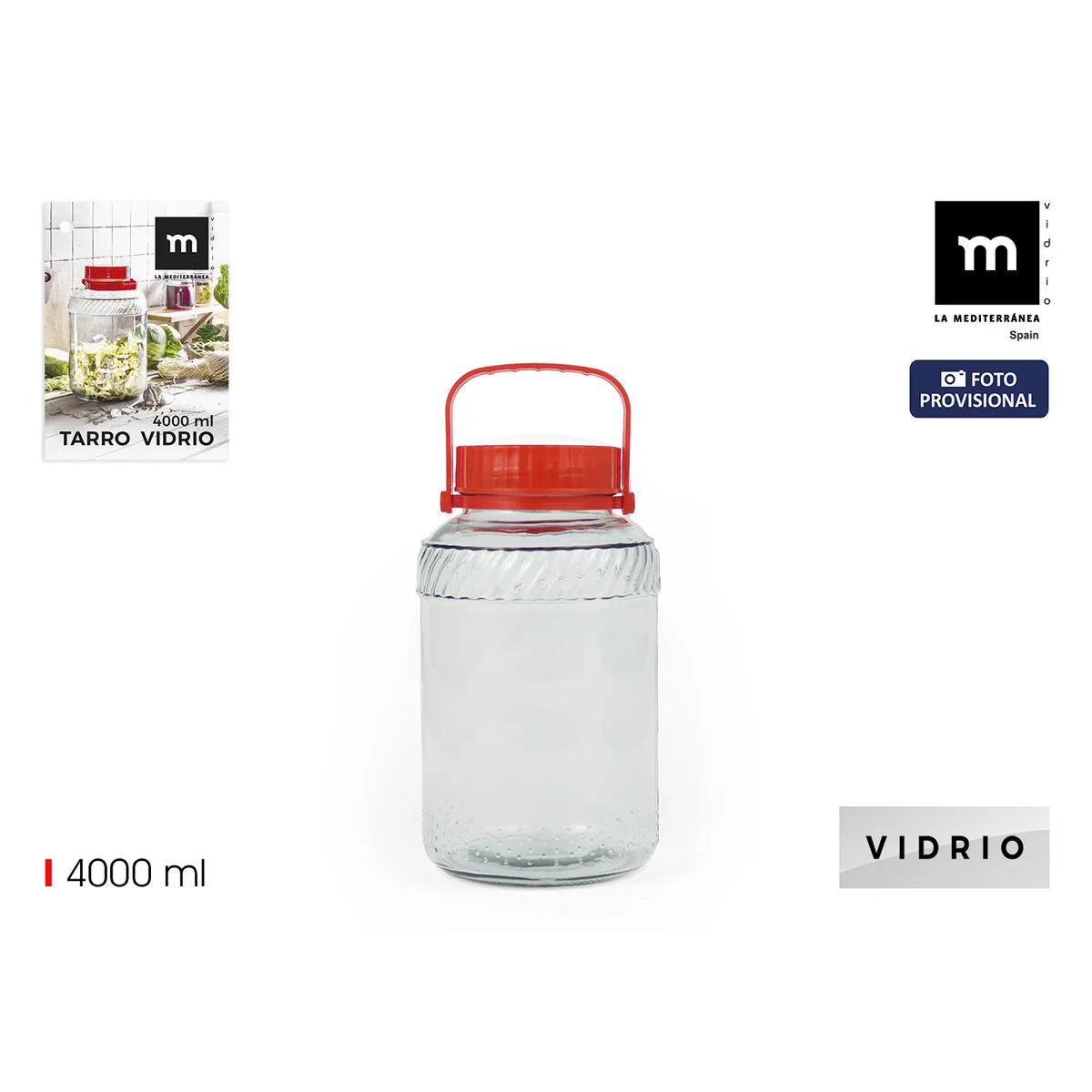 Bote La Mediterránea 4 L (4 Unidades)