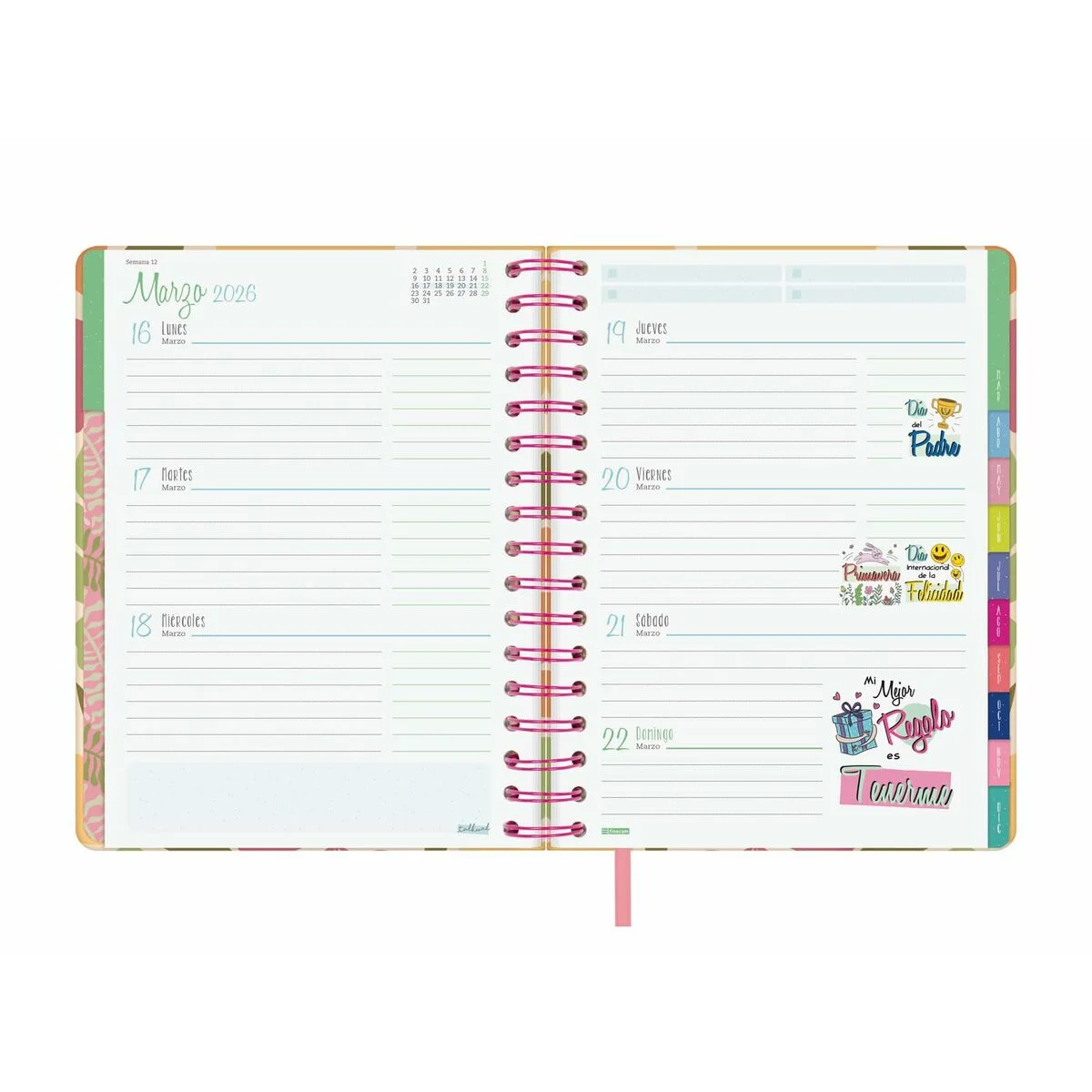 Agenda Finocam Talkual Ideas A5 15,5 x 21,7 cm 2026
