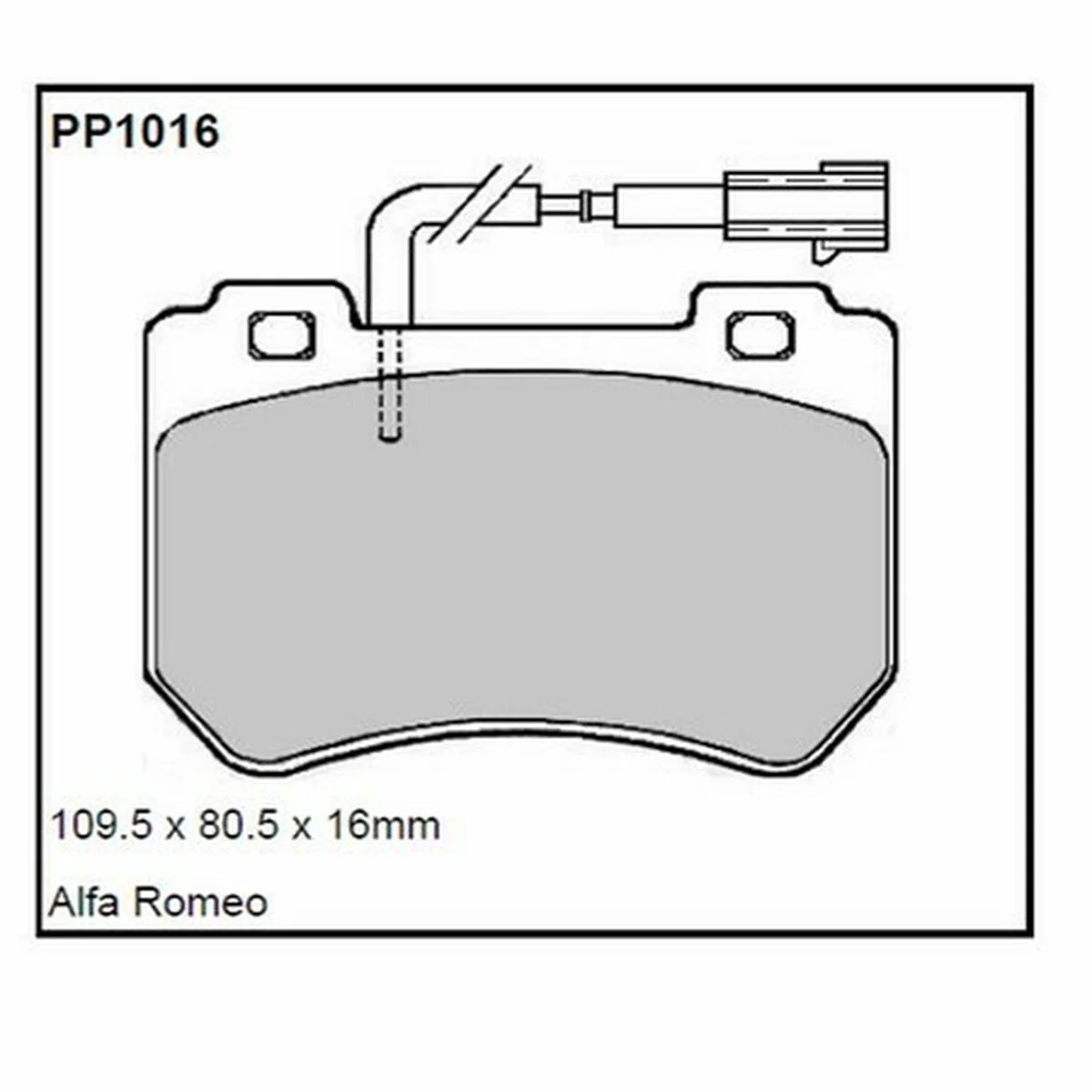 Pastillas de freno Black Diamond BDPP1120 Jaguar Xf (2015 ) All Models Rear Disc (Fitted Vented Disc)