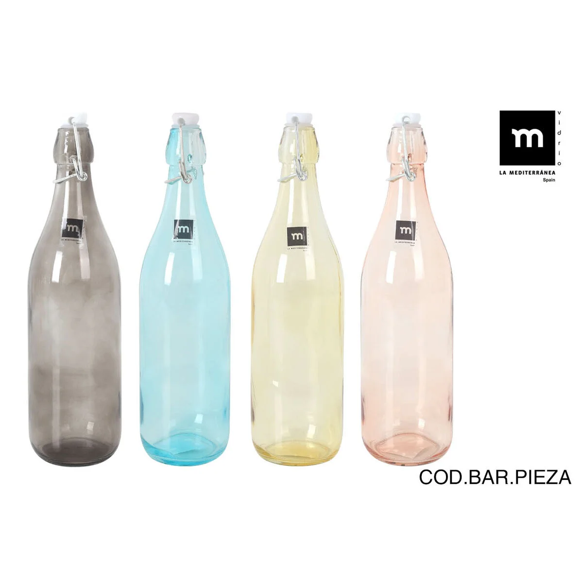 Botella de Cristal La Mediterránea Goethe 1 L (12 Unidades)